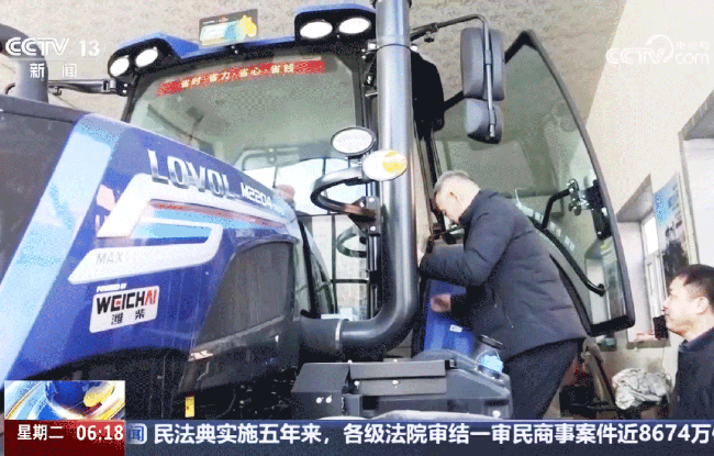 央视报道|雷沃智能拖拉机助力各地春耕跑出“加速度”