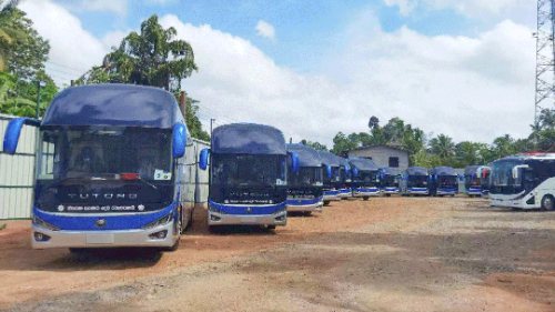 A percorrer o Sul da Ásia! Entrega em lote de propulsão para autocarros Weichai no Sri Lanka