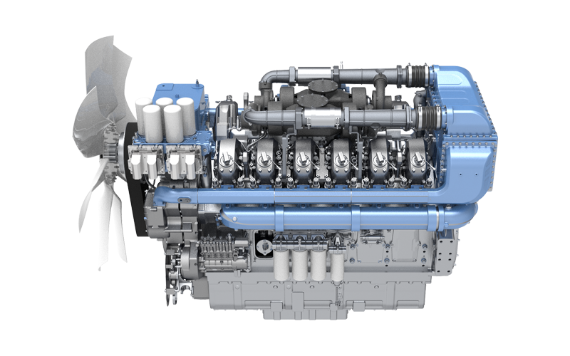 Motor para veículo ferroviário 12M55