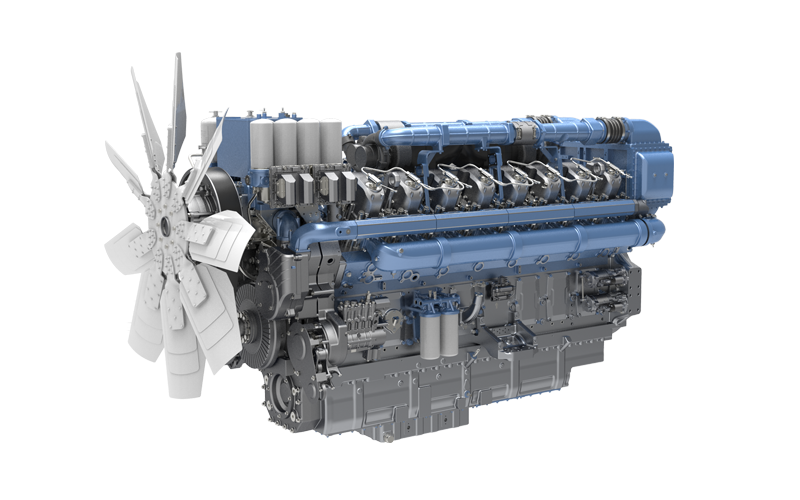 Motor para veículo ferroviário 16M55