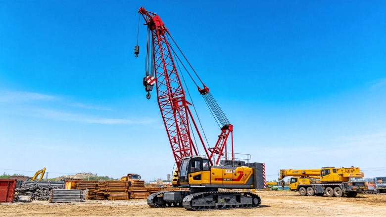 Grua sobre lagartas